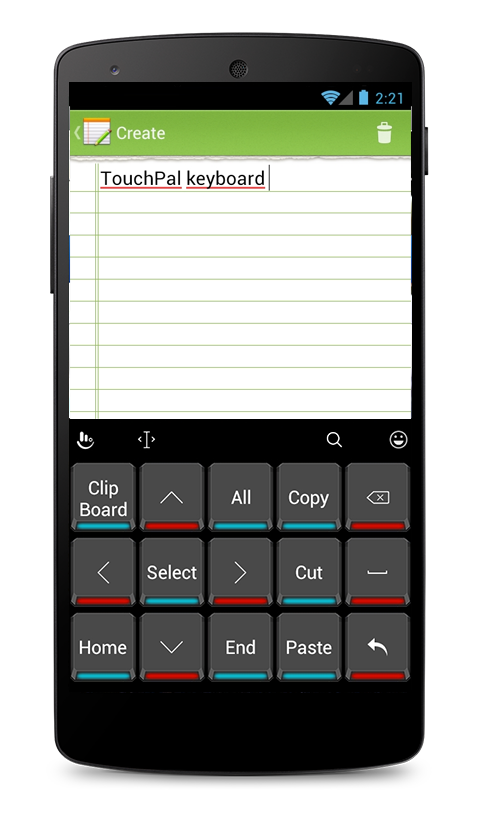 Dark Hard Core Keyboard Theme Screen 3