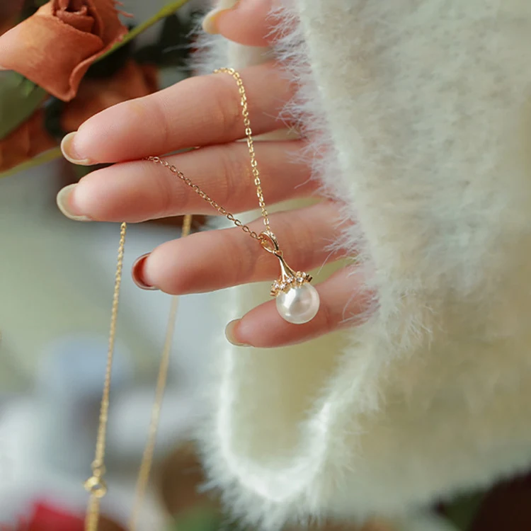Collier de perles S925 Aura Bright