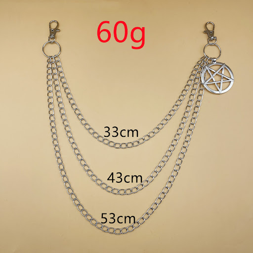Title 2, Hip Hop Fashion Metal Crescent Pendant Waist Ch...