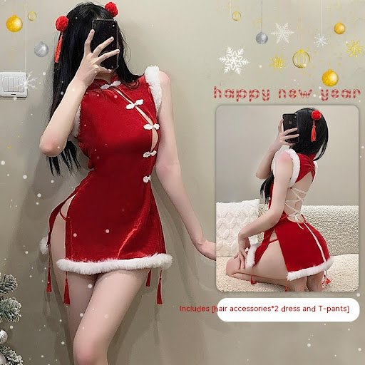 Title 5, Lingerie Pure Desire Christmas Together Cheongs...