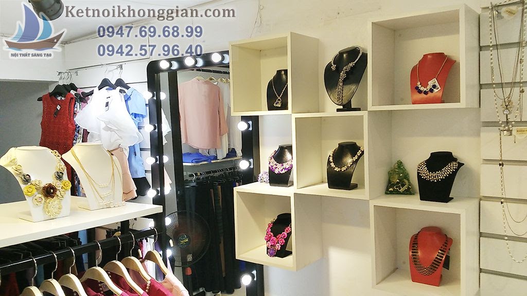 thi công shop thời trang nữ chất lượng cao, thiết kế shop thời trang