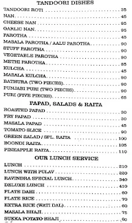 Ravindra Restaurant menu 7