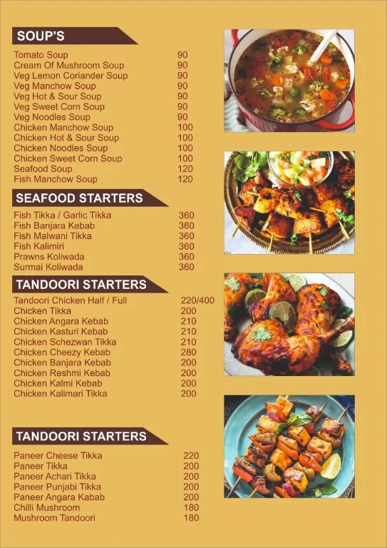 Panchami Family Restaurant menu 