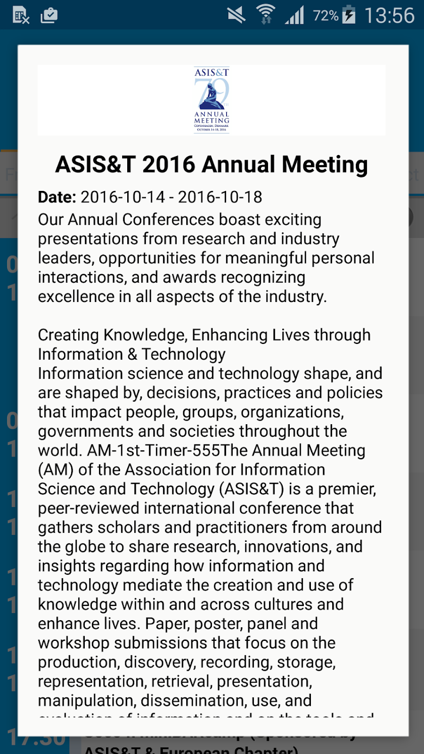 ASIS&amp;T 2016 Screen 3