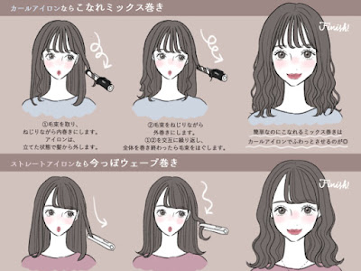 画像をダウンロード ストレート アイロン ウェーブ巻き ボブ 190439