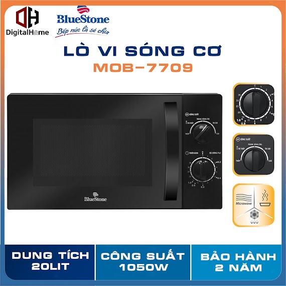 Lò Vi Sóng Bluestone Mob - 7709, Dung Tích 20L, Bảo Hành Chính Hãng 2 Năm