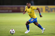 Andile Jali of Mamelodi Sundowns during the DStv Premiership match against Stellenbosch FC at Danie Craven Stadium on December 4 2021. 