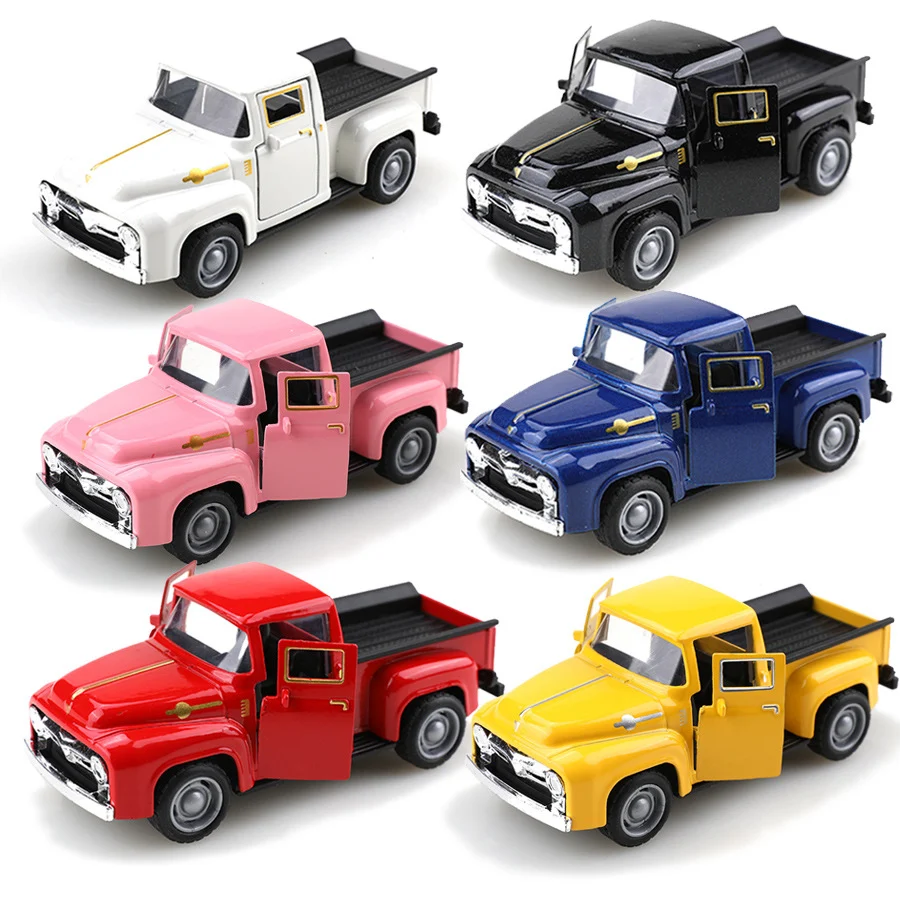 Retro Classic Car Alloy Pickup Toy Durable Fun for Kids with Classic Design and Robust Materials Perfect for Imaginative