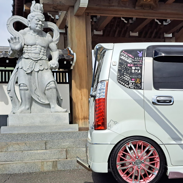 ワゴンRの春直前🌸・街道💮大和魂・絶賛桜探し徘徊・ﾁｬﾚﾝｼﾞThe 三枚構成・試作にてリムジン没に関するカスタム事例の投稿画像1枚目