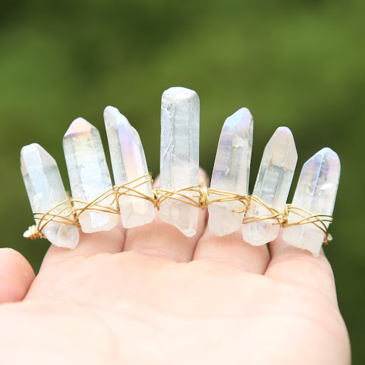 Title 2, Bridal accessories crystal hair comb crown, ele...