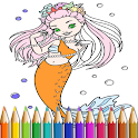 Icon Mermaid Coloring Book for Girl