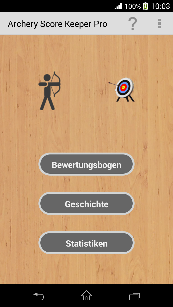 Android application Archery Score Keeper Pro screenshort