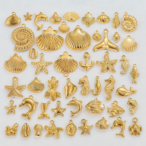 Title 1, Stainless Steel Ocean Series Pendant Mermaid Sh...