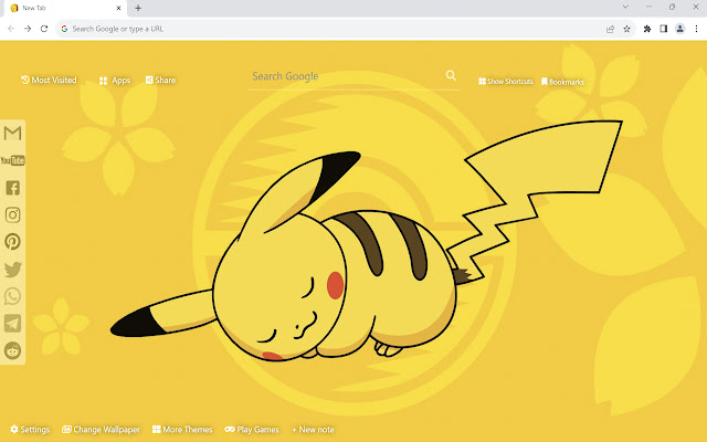 Pikachu Wallpaper New Tab