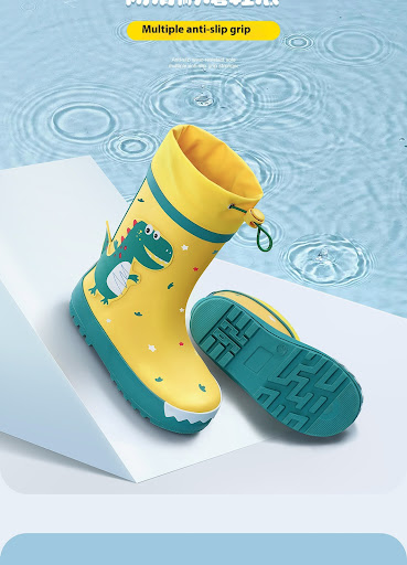Title 4, Non-slip rain boots for primary school students...