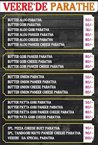 Veere De Parathe menu 1