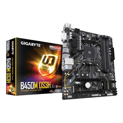 Bo mạch chính/ Mainboard Gigabyte B450M DS3H - Hàng trưng bày