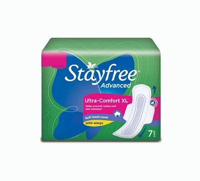 Stayfree Sanitary Pads - Advanced Xl Soft Ultra-thin, With Wings