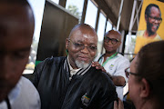 ANC secretary-general Gwede Mantashe and national spokesperson Zizi Kodwa leave a press conference at Nasrec, Johannesburg, where he announced that all delegates from nullified branches would not be allowed to vote at the ANC's 54th national elective conference.  