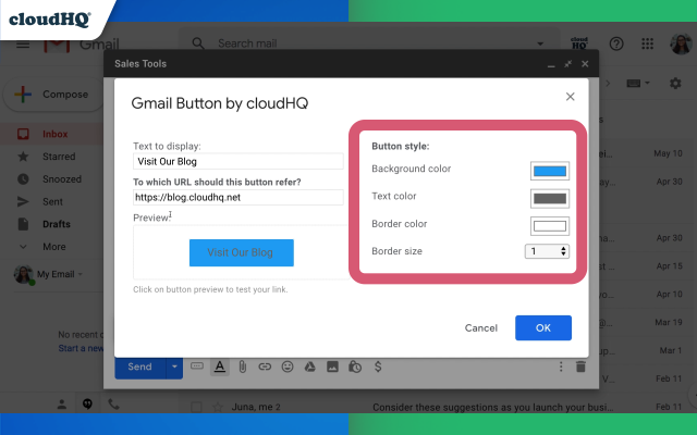 Gmail Button by cloudHQ Preview image 5