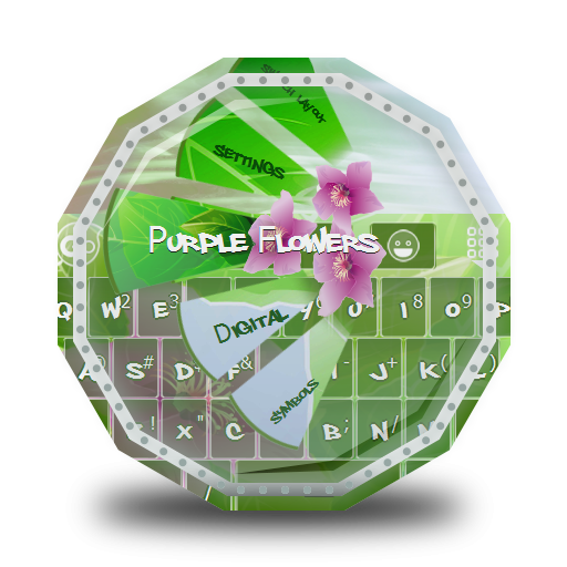 Purple Flowers GO Keyboard 個人化 App LOGO-APP開箱王