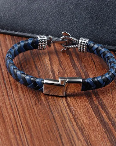 Bracelet homme en acier titane, cui - 2