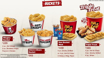 KFC menu 