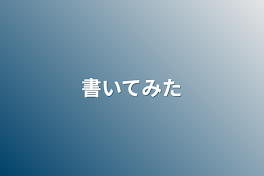 書いてみた