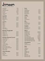 Junoon Bar & Kitchen menu 1