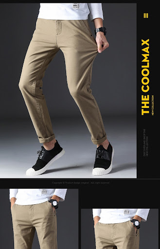 Title 4, Pantalon Casual Homme Coupe Slim Droite. Confor...