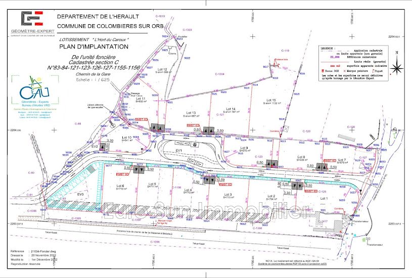  Vente Terrain à bâtir - 710m² à Olargues (34390) 