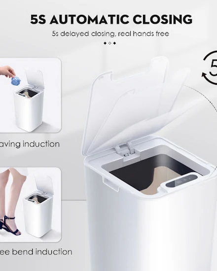 Smart Sensor Trash Can Electronic Automatic Bathroom Wast... - 1