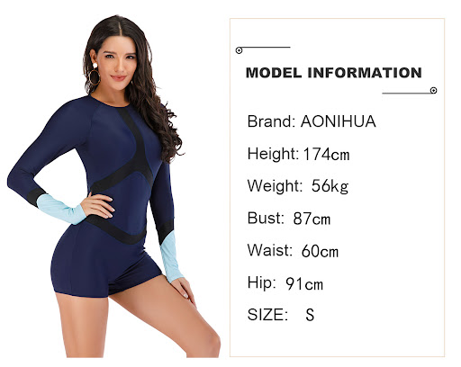 Title 1, One piece long sleeve surfsuit Sun protection a...