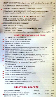 Le Golden Dragon menu 3