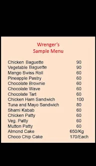 Wenger's menu 3