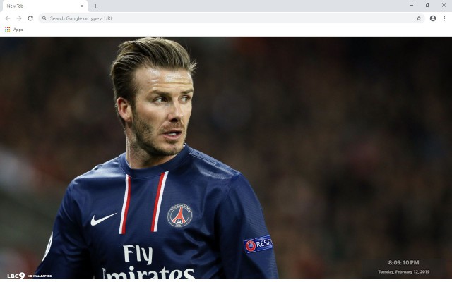 David Beckham New Tab & Wallpapers Collection