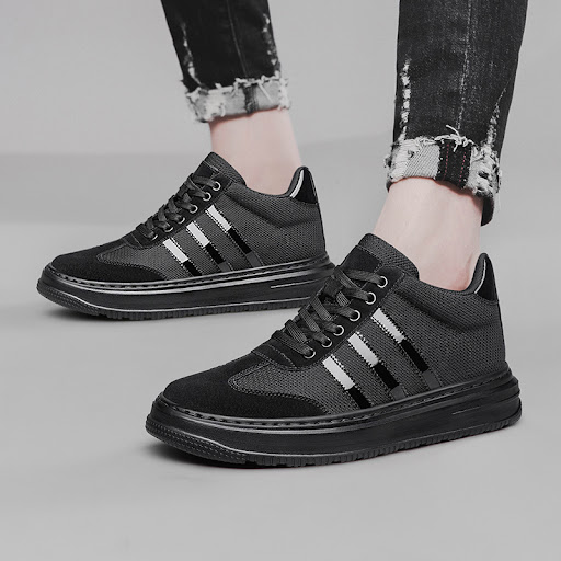 Title 3, Mens High-top Board Shoes, Trendy Korean Casua...