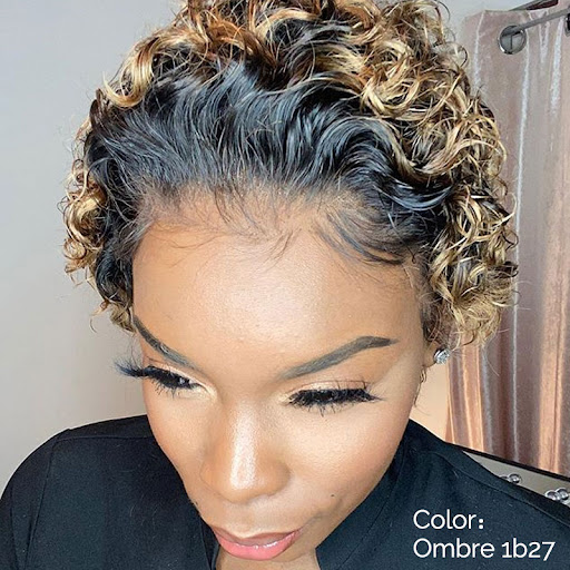 Title 5, New style African short curly hair wig for wome...