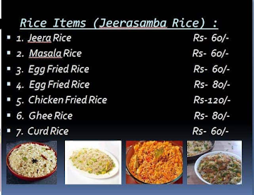 Hubli Biryani menu 