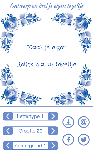 Delfts Blauw Tegeltje