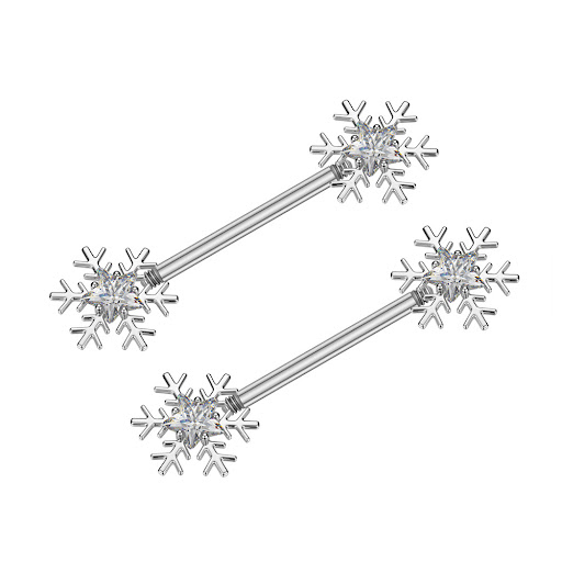Title 23, Zircon Nipple Ring with Nail Adhesive, Piercing...
