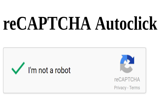 reCAPTCHA Autoclick