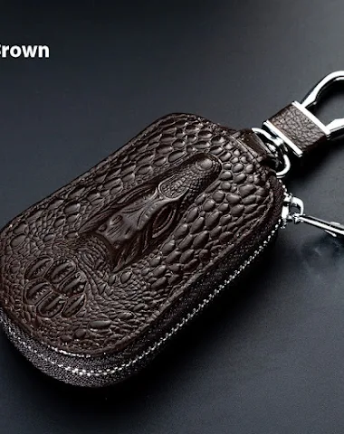 Cowhide Car Key Case Men and Women - 0