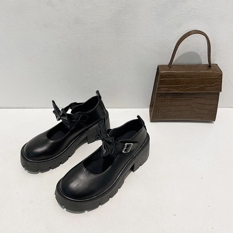 Title 5, British Style Small Leather Mary Jane Shoes for...