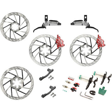 SRAM Maven Ultimate Stealth Expert Disc Brake Kit - Red Splash Calipers