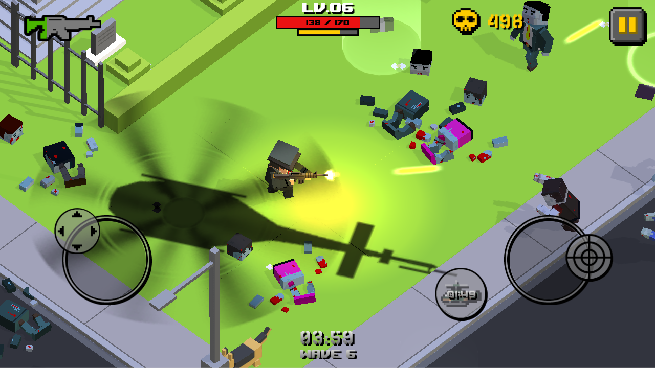    Cube Zombie War- screenshot  