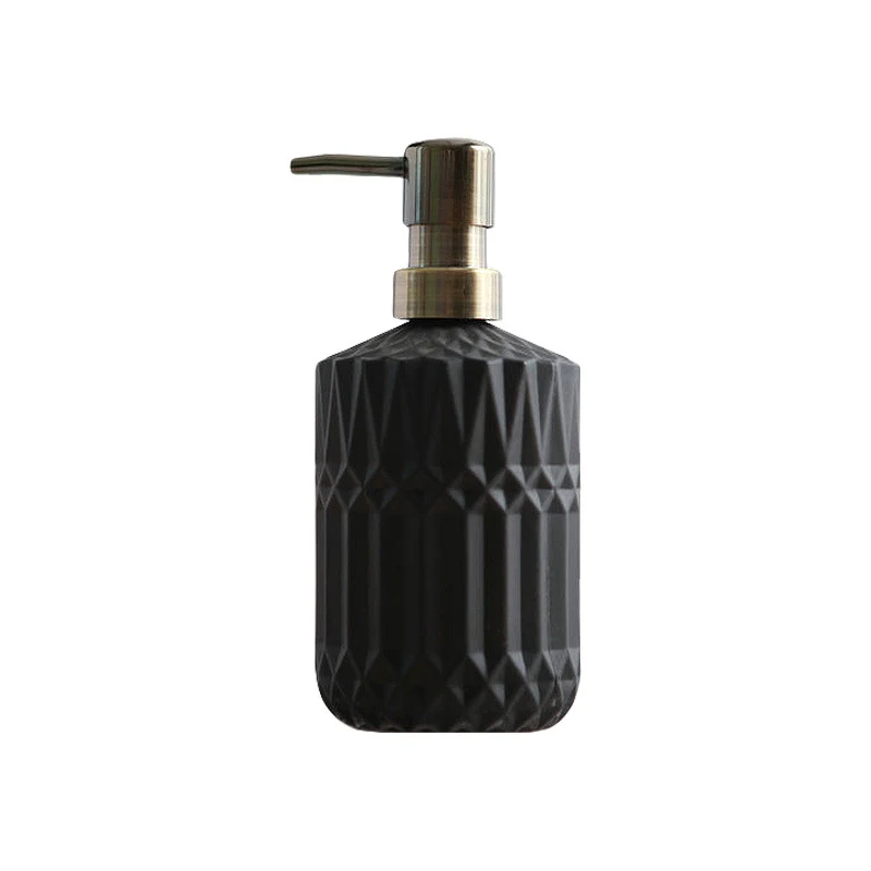 Creatieve glazen zeepdispenser voor badkamer, hotelbenodigdheden en woonaccessoires. Stijlvol design, praktisch in gebruik, ideaal voor inrichting.