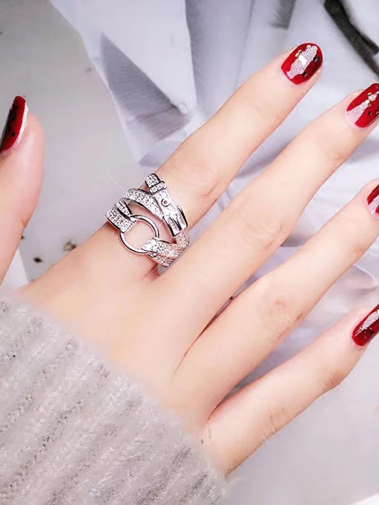 Title 4, Anillo Abierto Creativo Simple Especial Un dise...