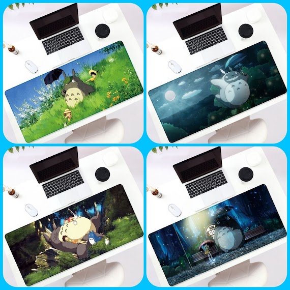 [Chống Nước] Tấm Lót Chuột, Bàn Di Chuột, Pad Chuột Size Lớn 80X30/90X40 Cm, Siêu Dày Anime Totoro