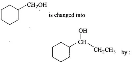 Chemical reactions of alcohols